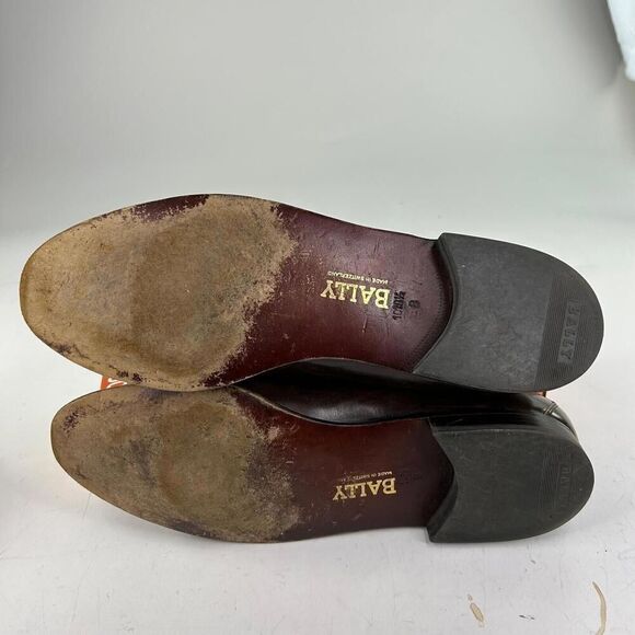 Bally Of Switzerland Adam Loafer Shoes Men US 10.5 B Brown Leather Brogue Tassel main image 10
